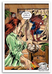 Gario Obraz na plátne Návšteva Spidermana - Saqman Rozmery: 40 x 60 cm
