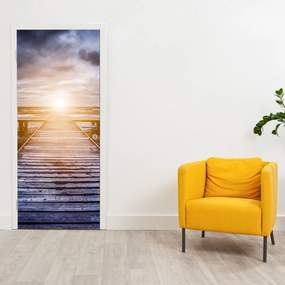 Fototapeta na dvere - Mólo so slnkom (95x205cm)