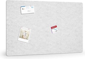 Akustická nástenka 120x80 cm, okrúhle rohy, biela