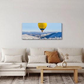 Obraz - Let nad zimnou krajinou (120x50 cm)