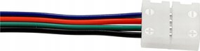 Konektor pre LED pásky - RGB - 10mm - 4pin - pások / kontroler