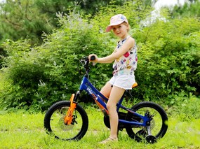 RoyalBaby Chipmunk Explorel 16&quot; detský bicykel modro-oranžový hliníkový 2022