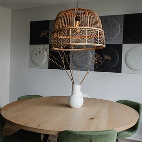 Inteligentné ratanové závesné svietidlo 49 cm vrátane Wifi G95 - Michelle