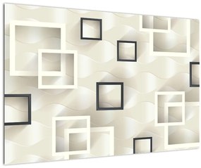 Geometrický abstraktný obraz (90x60 cm)