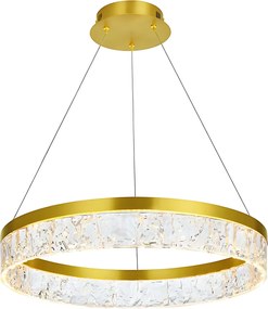 Toolight Toolight, LED závesné osvetlenie 50cm, 31W, 3000K, LHJ046-CP, zlatá lesklá, OSW-50021