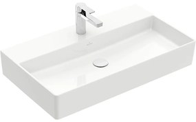 VILLEROY &amp; BOCH Memento 2.0 závesné umývadlo s otvorom (spodná strana brúsená), bez prepadu, 800 x 470 mm, biela alpská, 4A228L01