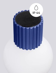 Tmavomodré nástenné svietidlo Orbital – Sollux