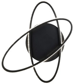 Čierne LED stropné svietidlo Lane – Trio