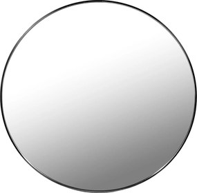 Dekorstudio Okrúhle zrkadlo s čiernym kovovým rámom 80 cm