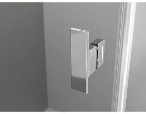 Mexen Mist, polkruhový výklopný sprchový kút 80 x 80 cm, číre sklo, chrómový profil, 8A33-080-080-01-00