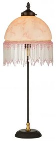Stolná perlová lampa ružová na nočný stolík 54*20