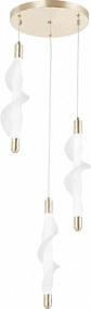 Toolight Toolight, LED stropné svietidlo 27W, 4000K, G009-3CPR, biela-zlatá lesklá, OSW-06316