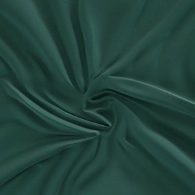 Kvalitex Saténové prestieradlo s gumou tmavozelená, 160 x 200 cm