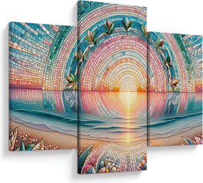 Obraz – Mozaika zapadajúceho slnka (90x60 cm)