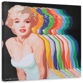 Gario Obraz na plátne Marilyn Monroe s farebnými tieňmi Rozmery: 30 x 30 cm