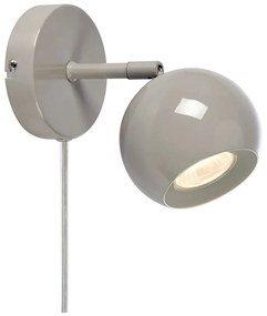 Sivobéžové nástenné svietidlo do zásuvky Pop – Markslöjd