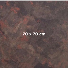 COMPACT 12 METALIC OXID - STOLOVÁ DOSKA 70x70 cm