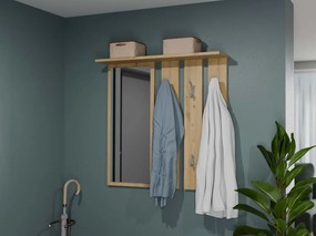 Vešiakový panel Oasis 1 (dub artisan) (so zrkadlom). Akcia -24%. Vlastná spoľahlivá doprava až k Vám domov. 1132562