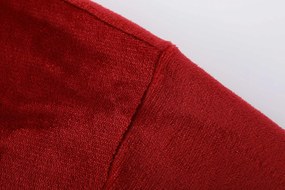 Deka s rukávmi HOODIE bordová