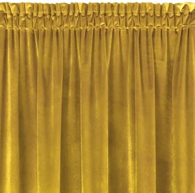 Dekorstudio Dekoračný záves SAMANTA na riasiacu pásku - horčicový Rozmer závesu: 140x270cm