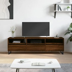 TV skrinka hnedý dub 150x30x44,5 cm kompozitné drevo 831307