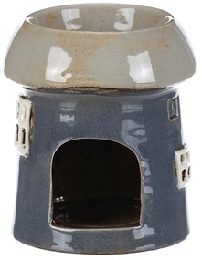 Aróma lampa Domček sivá, keramika, 11 x 11 x 13 cm