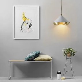 Toolight Toolight, Stropné svietidlo 1xE27 APP1004-1CP, biela-zlatá, OSW-07550