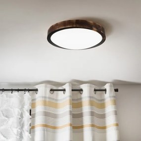 Brilagi - LED stropné svietidlo CARVALHO SLIM SMOKEY LED/20W/230V dub pr. 27,5 cm
