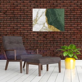 Obraz - Zelený mramor N⁰3 (70x50 cm)