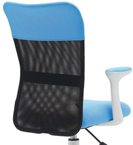 Detská stolička Neoseat MONKEY WHITE s podnožou — látka, biela / svetlo modrá