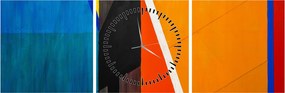 Obraz - Geometria (s hodinami) (90x30 cm)