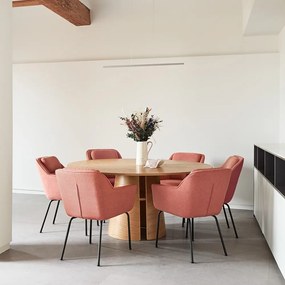 Okrúhly jedálenský stôl v dekore jaseňa ø 157 cm Cep – Teulat