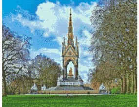 Gario Diamantové maľovanie Hyde Park, Londýn Rozmery: 50 x 40 cm, Rámovanie: Iba zrolované plátno, Diamanty: Okrúhle