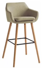 Barová stolička Tahira - béžová / buk