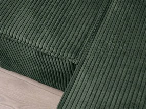 AKCIA Tmavozelená sedacia súprava do U SMART COSARO 295x140 cm II. akosť