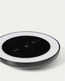 Čierne LED stmievateľné závesné svetlo s kovovým tienidlom Porte – Kave Home