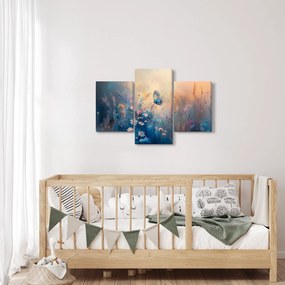 Obraz - Lúka s motýľom (90x60 cm)