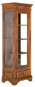 furniture-nabytek.cz - Masívna vitrína Merlin z palisandra, lakovaná, hnedá