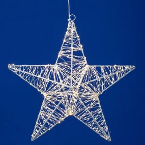 LED Vianočná dekorácia 320xLED/230V 45 cm hviezda teplá biela