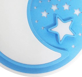 Detské stropné LED svietidlo Note, 1x LED 45w, 3000-6000k, bl, s ovládačom