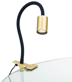 Orion Str 10-489 - LED Flexibilná stolná lampa s klipom KURT LED/5W/230V zlatá