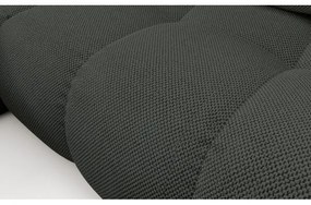 Rozkladacia rohová čalúnená sedacia súprava s úložným priestorom v tvare L ALMADA ľavá antracit