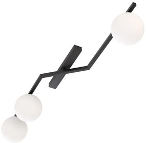 Stropné svietidlo NATON 3xE14/10W/230V čierna/biela