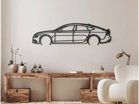 drevko Nálepka na stenu Audi A7 Sportsback Rozmer obrazu: 24 x 86 cm, Farba dekorácie: Čierna