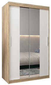 Šatníková skriňa 120 cm Toki 1 (Dub sonoma + Biela matná). Akcia -61%. Vlastná spoľahlivá doprava až k Vám domov. 1064898