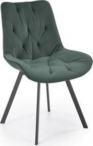 Jedálenská otočná stolička SOFIA - tmavo zelená