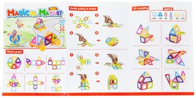 KIK MAGICAL MAGNET MINI 38ks 3+ v3 magnetických tehličiek