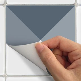 Sada 24 dekoratívnych samolepiek na stenu Ambiance Azulejos Shades, 15 × 15 cm