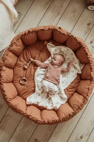 Play&Go Bloom Detské hniezdo Tawny Brown