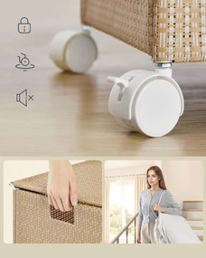 Koš na prádlo Dione 140 L hnědý